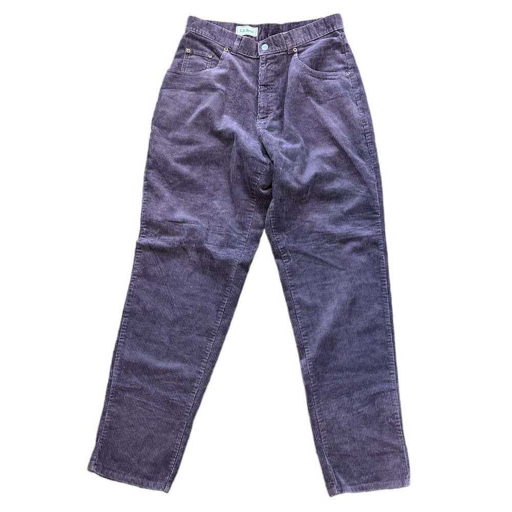 Vintage L.L. Bean RARE Purple Corduroy Pants Pocket